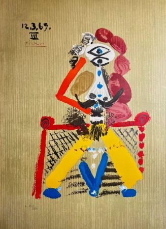 リトグラフ Picasso - Portraits Imaginaires 12.3.69 III