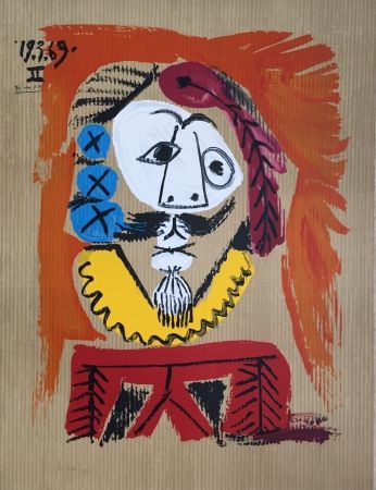 リトグラフ Picasso - Portraits Imaginaires 19.3.69 II