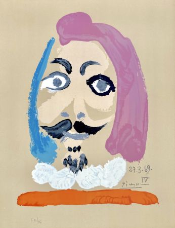 リトグラフ Picasso - Portraits Imaginaires 27.3.69 IV