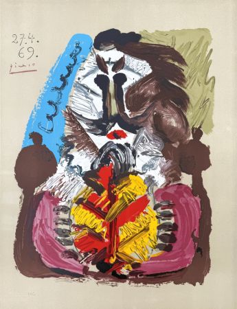 リトグラフ Picasso - Portraits Imaginaires 27.4.69