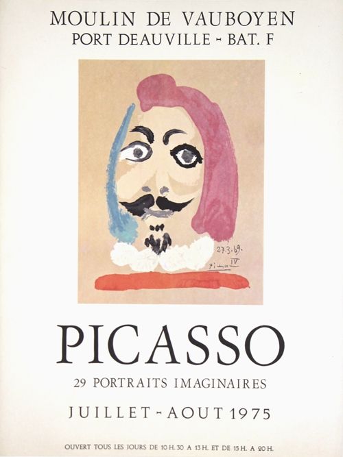 オフセット Picasso - Portraits Imaginaires  Moulin de Vauboyen