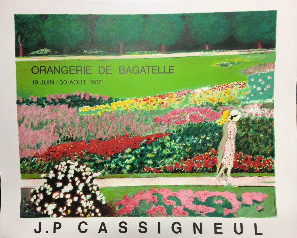 リトグラフ Cassigneul  - Poster for the exhibition at Orangerie de Bagatelle