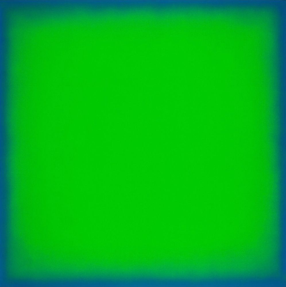 シルクスクリーン Yturralde - Postludio IV (Green and Blue)