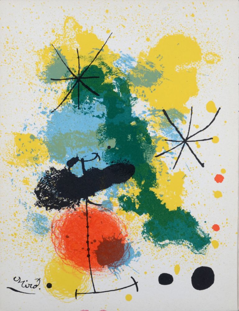 リトグラフ Miró - Pour Fernand Mourlot, 1964.