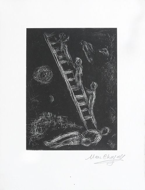 リノリウム彫版 Chagall - Pour Vava, planche 3