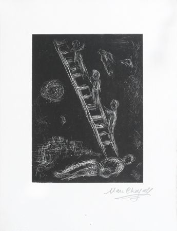 リノリウム彫版 Chagall - Pour Vava, planche 3