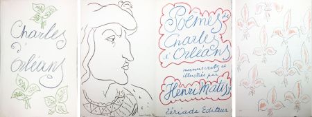 挿絵入り本 Matisse - POÈMES DE CHARLES D'ORLÉANS 54 lithographies par Henri Matisse (1950).