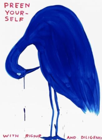 シルクスクリーン Shrigley - Preen Yourself