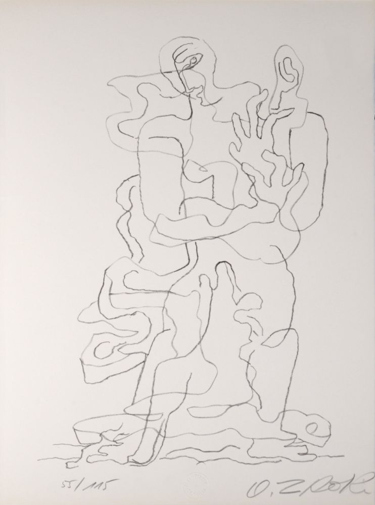 リトグラフ Zadkine - Prends, 1965 - Hand-signed