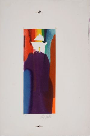 リトグラフ Jenkins - Prisme violet impérial (#I), c. 1986 - Hand-signed!