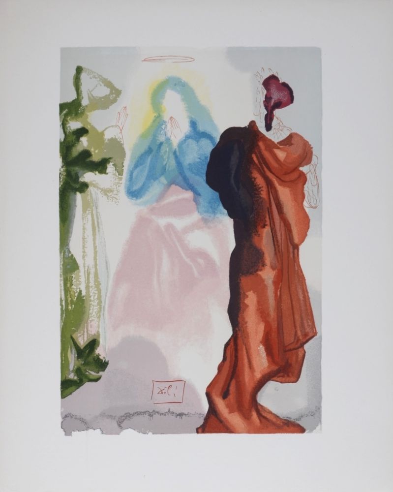 リトグラフ Dali - Prière de Saint Bernard