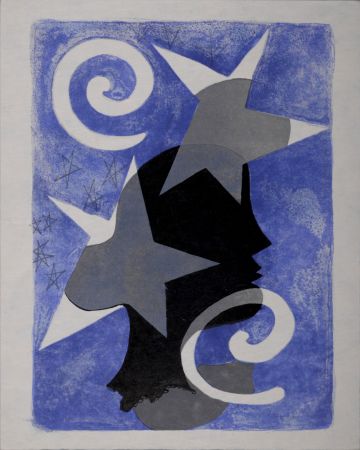 リトグラフ Braque - Profil, 1963 - Scarce!