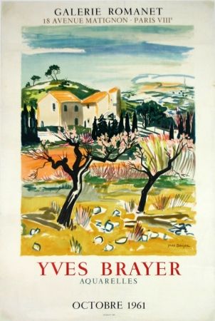 リトグラフ Brayer - Provence Galerie Romanet