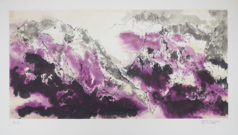 リトグラフ Po Chung - Purple mist