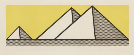 シルクスクリーン Lichtenstein - Pyramids