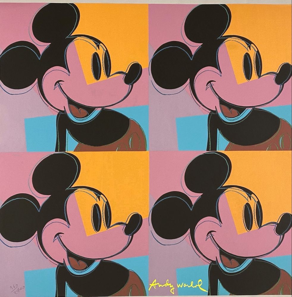 オフセット Warhol - Quadrant Mickey Mouse