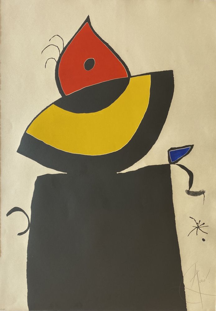 エッチングと　アクチアント Miró - Quatre Colors Aparien El Mon V (Four Colors will Beat the World V)