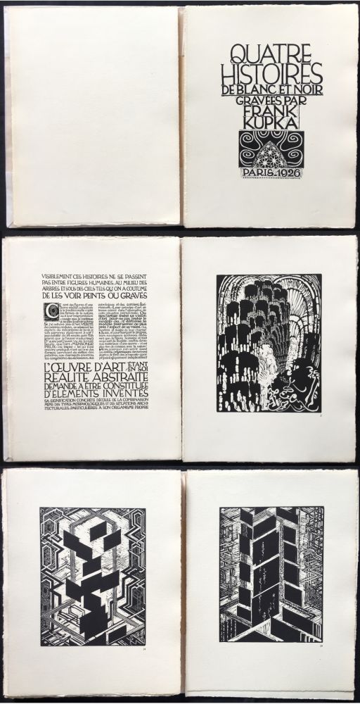 挿絵入り本 Kupka - Quatre histoires de blanc et de noir (1926).