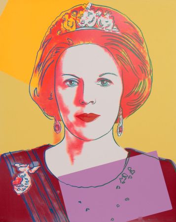 シルクスクリーン Warhol - Queen Beatrix of the Netherlands 341