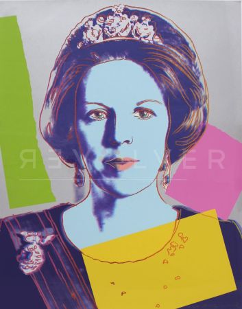 シルクスクリーン Warhol - Queen Beatrix of the Netherlands (FS II.340)