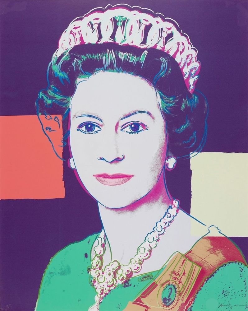 シルクスクリーン Warhol - Queen Elizabeth II of the United Kingdom 335 by Andy Warhol