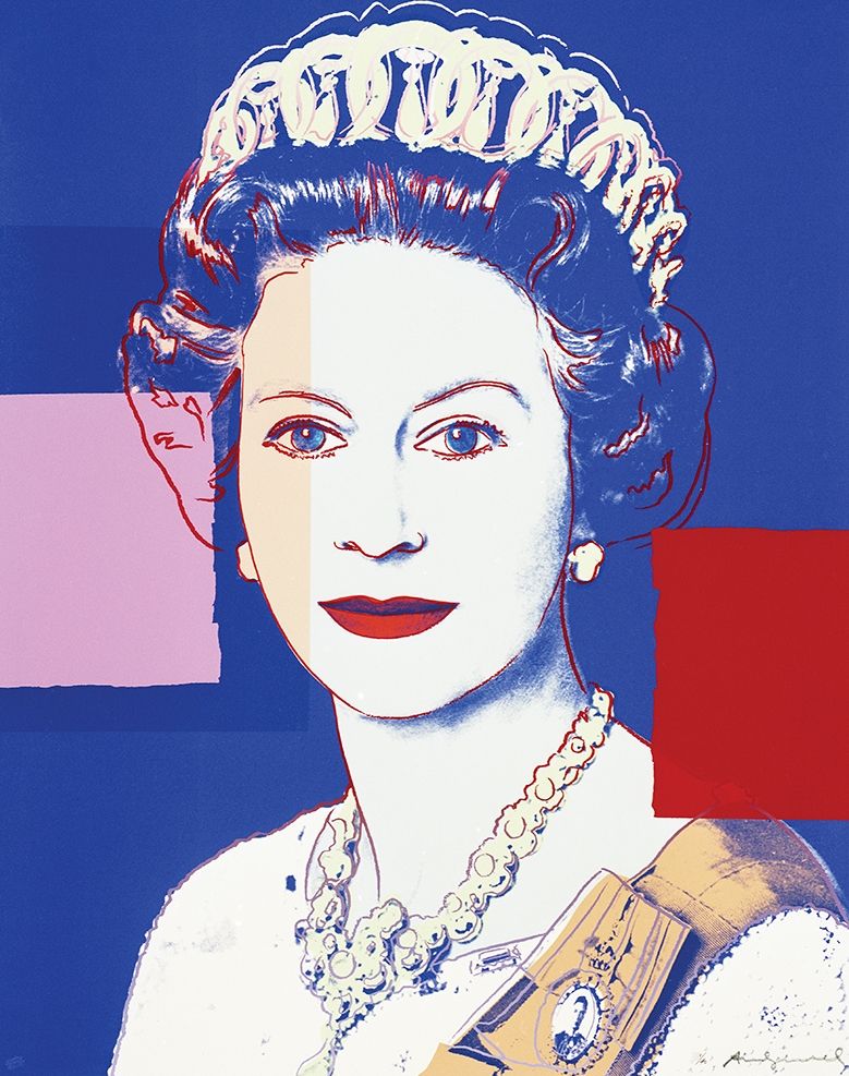シルクスクリーン Warhol - Queen Elizabeth II of the United Kingdom (FS II.335)