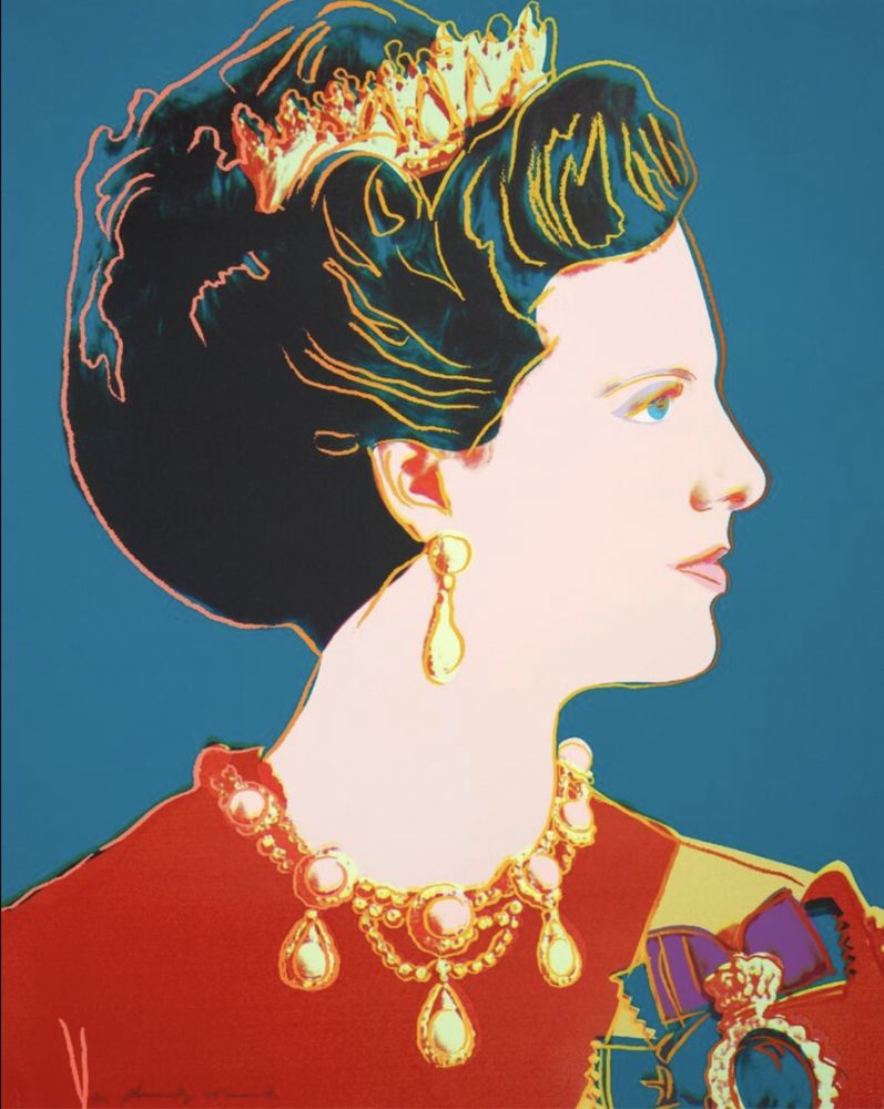 シルクスクリーン Warhol - Queen Margrethe II of Denmark