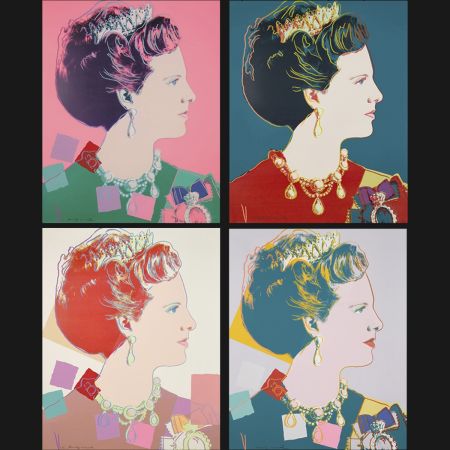 シルクスクリーン Warhol - Queen Margrethe II Of Denmark Complete Portfolio (Reigning Queens)