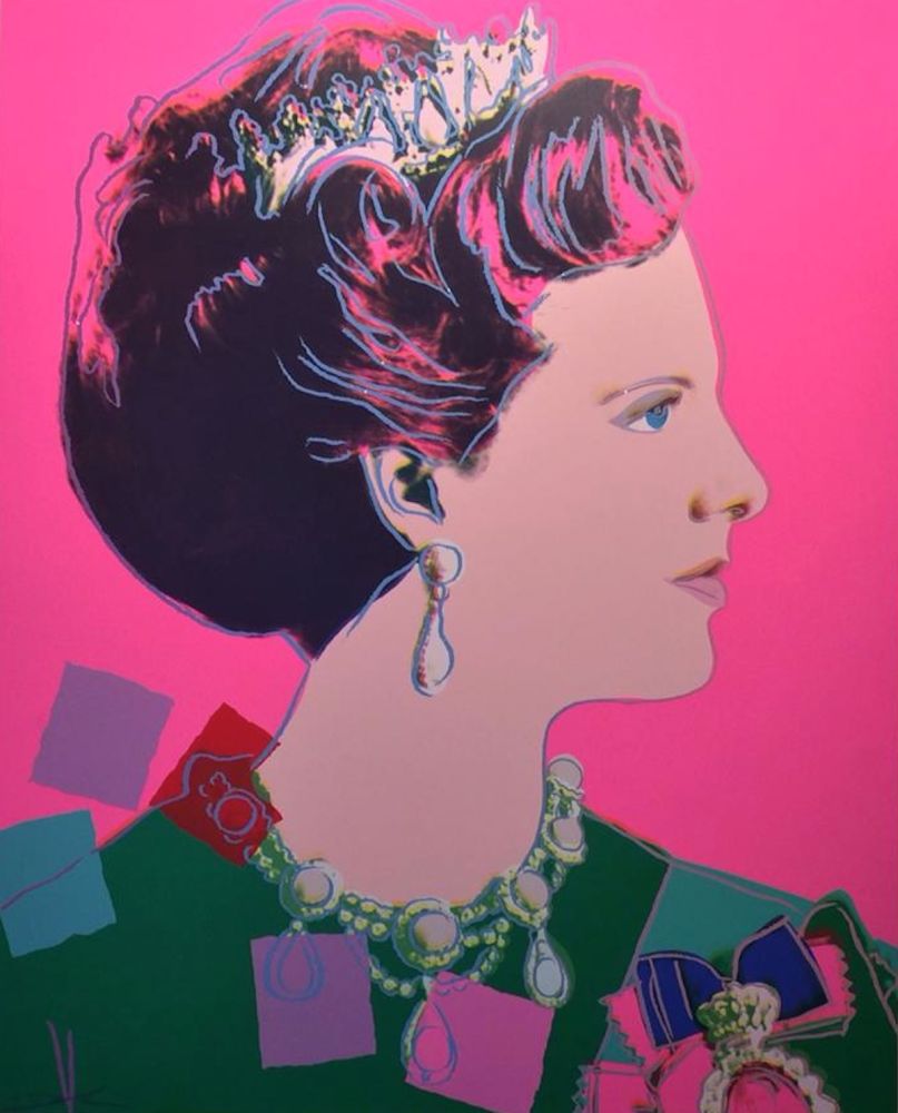 シルクスクリーン Warhol - Queen Margrethe II of Denmark (FS II.345)