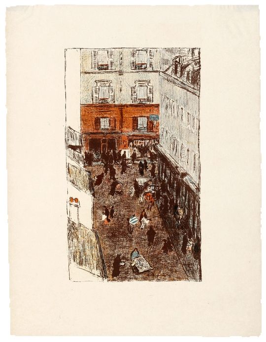 リトグラフ Bonnard - Quelques aspects de la vie de Paris 11