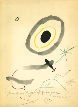 ステンシル Miró - Quelques Fleurs pour des Amis: Pour André Pieyre de Mandiargues