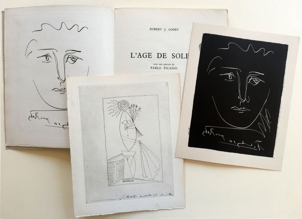 挿絵入り本 Picasso - R.-J. Godet : L'AGE DE SOLEIL. Gravures de Pablo Picasso (1950).