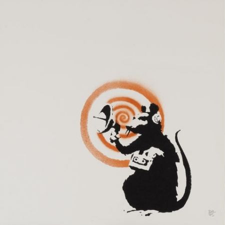 シルクスクリーン Banksy - Radar Rat
