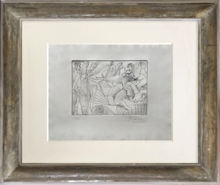 エッチング Picasso - Rafael y la Fornarina
