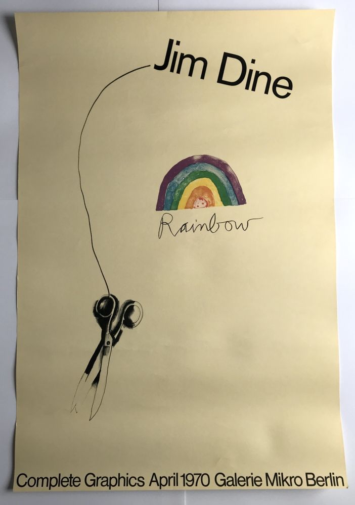 掲示 Dine - Rainbow Scissors / Galerie Mikro Berlin