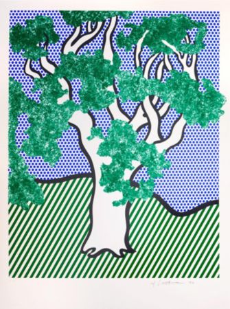 シルクスクリーン Lichtenstein - Rainforest