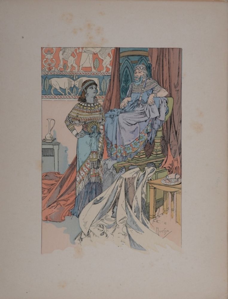 リトグラフ Mucha - Rama, Poème dramatique en trois Actes