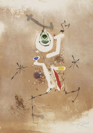 エッチングと　アクチアント Miró - Record d' una fuga de Bach