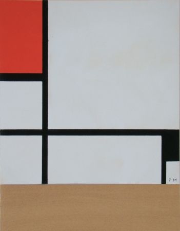 ステンシル Mondrian - Rectangular Composition