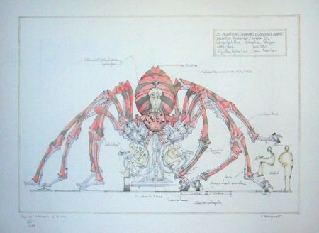 リトグラフ Delarozière - Red spider - la machine - Liverpool