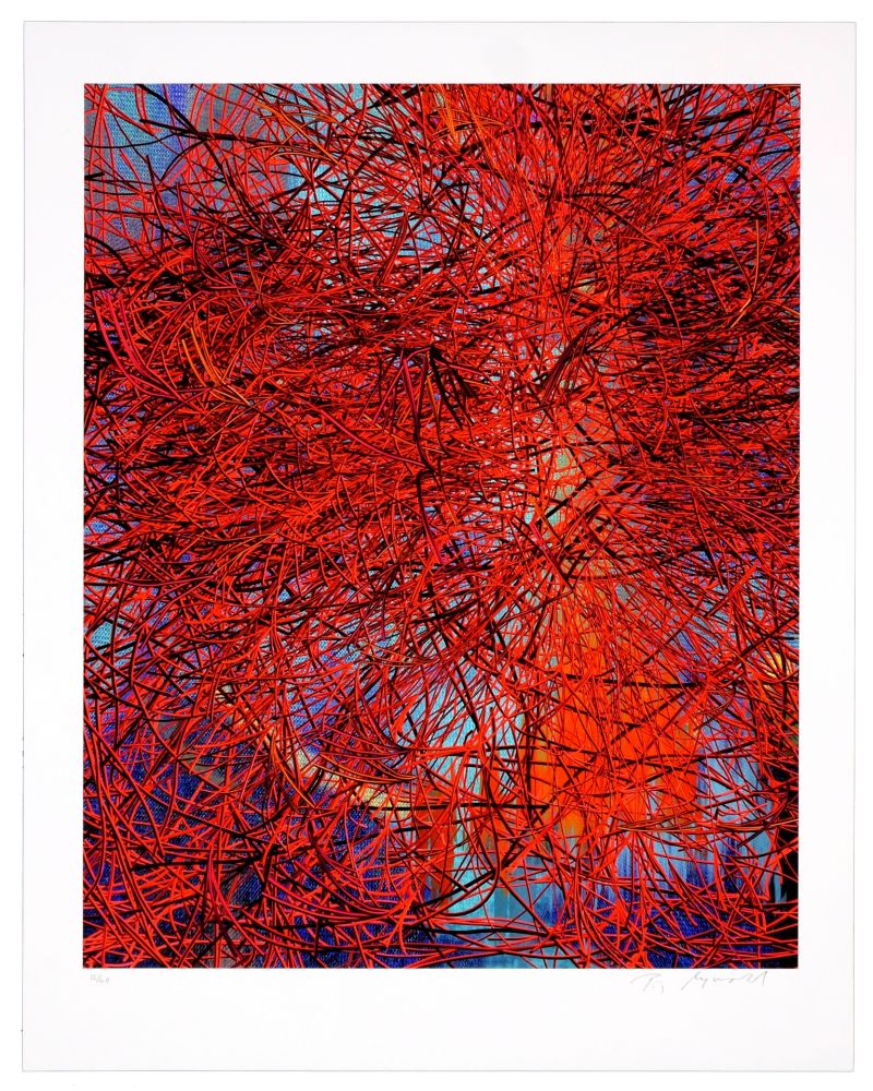 デジタル版画 Myrvold - Red Wires in Sunset