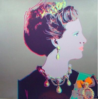 シルクスクリーン Warhol - Reigning Queens, Queen Margrethe II of Denmark
