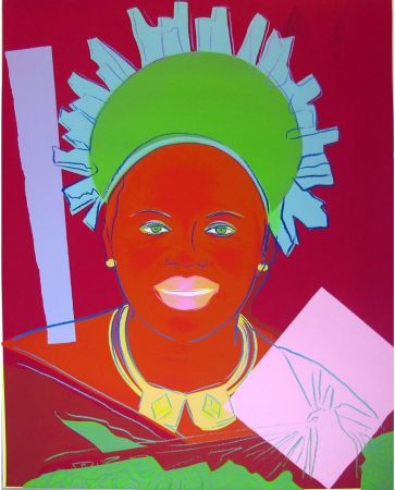 シルクスクリーン Warhol - Reigning Queens: Queen Ntombi Twala of Swaziland