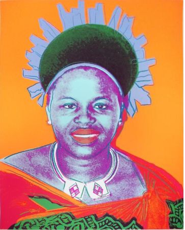 シルクスクリーン Warhol - Reigning Queens: Queen Ntombi Twala of Swaziland