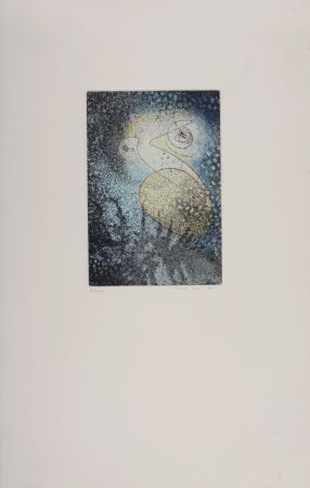彫版 Ernst - Rencontre en forêt, 1965 - Hand-signed