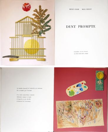 挿絵入り本 Ernst - René Char. DENT PROMPTE. Avec 11 lithographies originales de Max Ernst (1969)