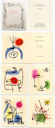 挿絵入り本 Miró - René Crevel. LA BAGUE D'AURORE. 6 eaux-fortes originales de Miró (1957).