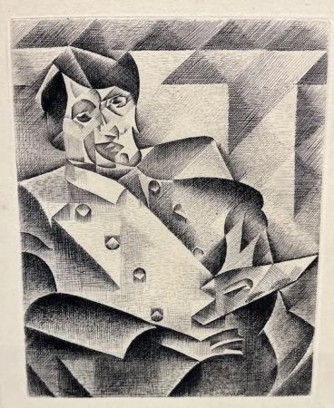 エッチング Gris  - Retrato de Picasso