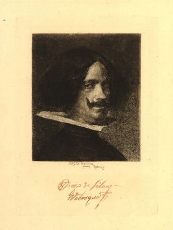彫版 Fortuny I Marsal - Retrato de Velázquez