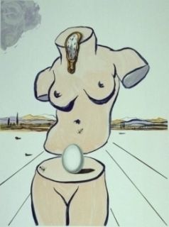 リトグラフ Dali - Retrospective II : The Birth of Venus (Torso)